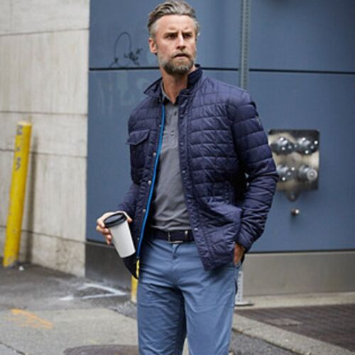 Cutter & Buck Rainier PrimaLoft Mens Eco Insulated Quilted Shirt Jacket Thumbnail